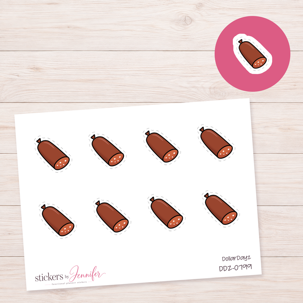 Salami Planner Stickers | DDZ-0799