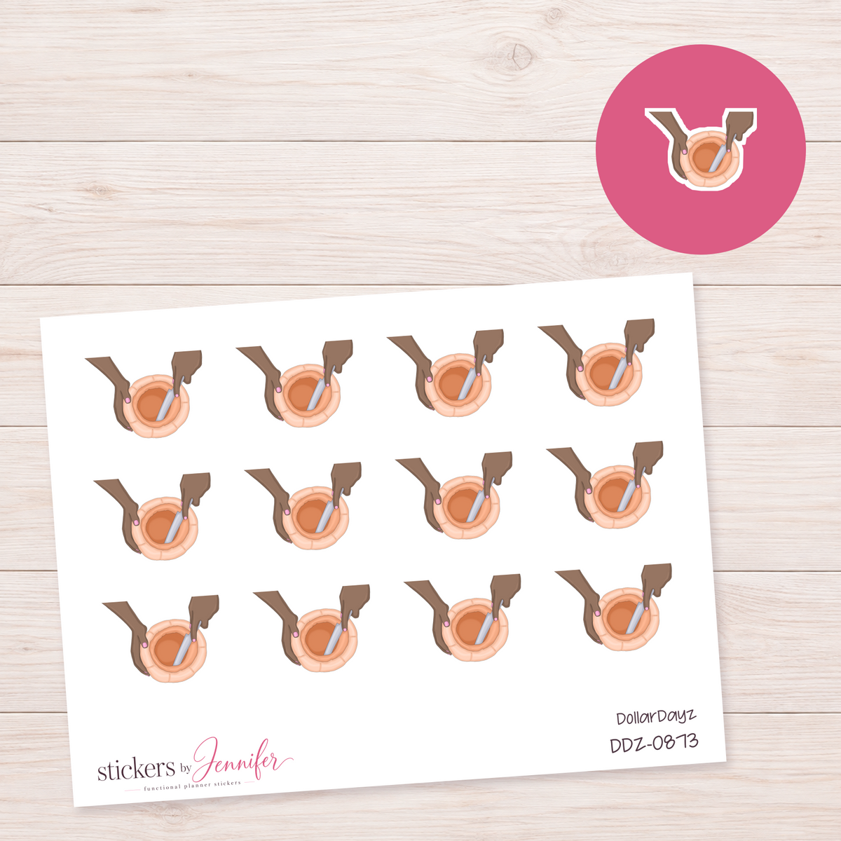 Mixing Bowl in Hands Planner Stickers | DDZ-0873