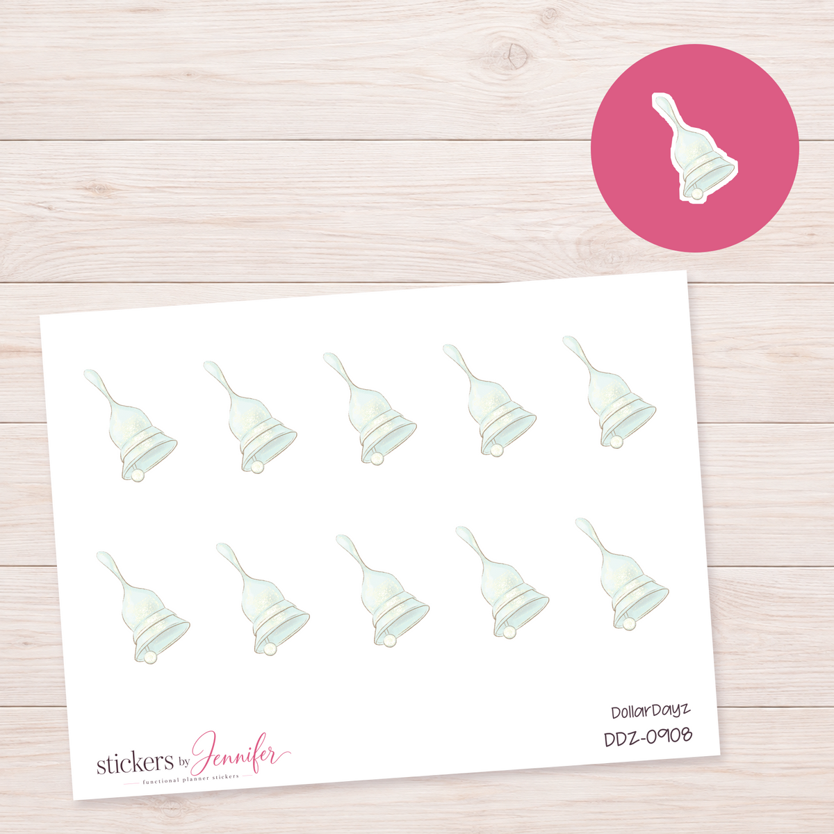 Pearl Bell Planner Stickers | DDZ-0908