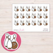 DDZ-10002 planner sticker sheet with enlarged sticker detail