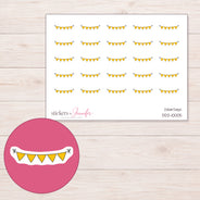 DDZ-10005 planner sticker sheet with enlarged sticker detail