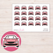 DDZ-10006 planner sticker sheet with enlarged sticker detail