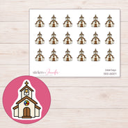 DDZ-10007 planner sticker sheet with enlarged sticker detail