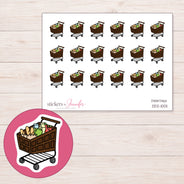 DDZ-10011 planner sticker sheet with enlarged sticker detail