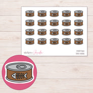 DDZ-10012 planner sticker sheet with enlarged sticker detail