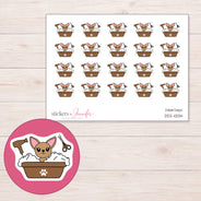 DDZ-10014 planner sticker sheet with enlarged sticker detail