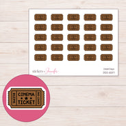 DDZ-10017 planner sticker sheet with enlarged sticker detail