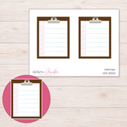 DDZ-10020 planner sticker sheet with enlarged sticker detail