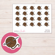 DDZ-10030 planner sticker sheet with enlarged sticker detail