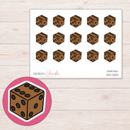 DDZ-10041 planner sticker sheet with enlarged sticker detail