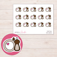 DDZ-10042 planner sticker sheet with enlarged sticker detail