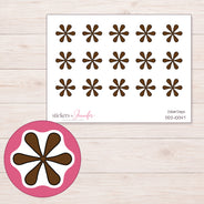 DDZ-10047 planner sticker sheet with enlarged sticker detail