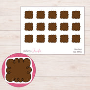 DDZ-10050 planner sticker sheet with enlarged sticker detail