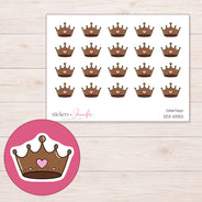DDZ-10052 planner sticker sheet with enlarged sticker detail