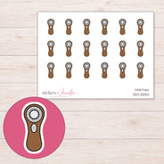 DDZ-10053 planner sticker sheet with enlarged sticker detail