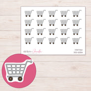 DDZ-10054 planner sticker sheet with enlarged sticker detail