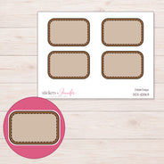 DDZ-10063 planner sticker sheet with enlarged sticker detail