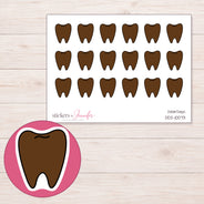 DDZ-10073 planner sticker sheet with enlarged sticker detail