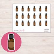 DDZ-10077 planner sticker sheet with enlarged sticker detail