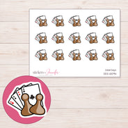 DDZ-10094 planner sticker sheet with enlarged sticker detail
