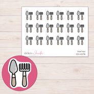 DDZ-10095 planner sticker sheet with enlarged sticker detail