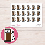 DDZ-10096 planner sticker sheet with enlarged sticker detail