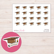 DDZ-10099 planner sticker sheet with enlarged sticker detail