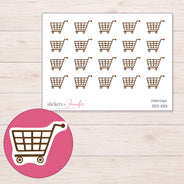 DDZ-10101 planner sticker sheet with enlarged sticker detail