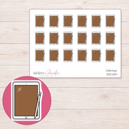 DDZ-10117 planner sticker sheet with enlarged sticker detail