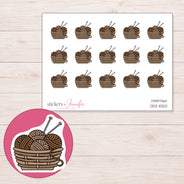 DDZ-10120 planner sticker sheet with enlarged sticker detail