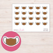 DDZ-10132 planner sticker sheet with enlarged sticker detail