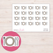 DDZ-10135 planner sticker sheet with enlarged sticker detail