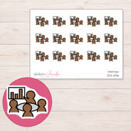 DDZ-10136 planner sticker sheet with enlarged sticker detail