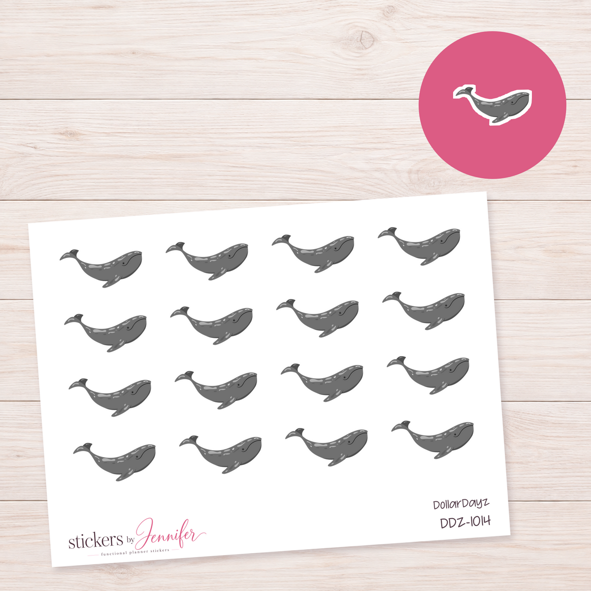 Gray Seal Planner Stickers | DDZ-1014