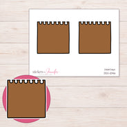 DDZ-10146 planner sticker sheet with enlarged sticker detail