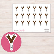 DDZ-10151 planner sticker sheet with enlarged sticker detail