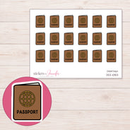 DDZ-10153 planner sticker sheet with enlarged sticker detail