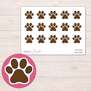 DDZ-10154 planner sticker sheet with enlarged sticker detail