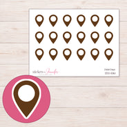DDZ-10161 planner sticker sheet with enlarged sticker detail