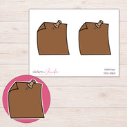 DDZ-10163 planner sticker sheet with enlarged sticker detail