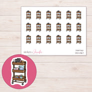 DDZ-10167 planner sticker sheet with enlarged sticker detail