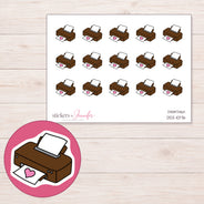 DDZ-10176 planner sticker sheet with enlarged sticker detail