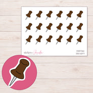 DDZ-10177 planner sticker sheet with enlarged sticker detail