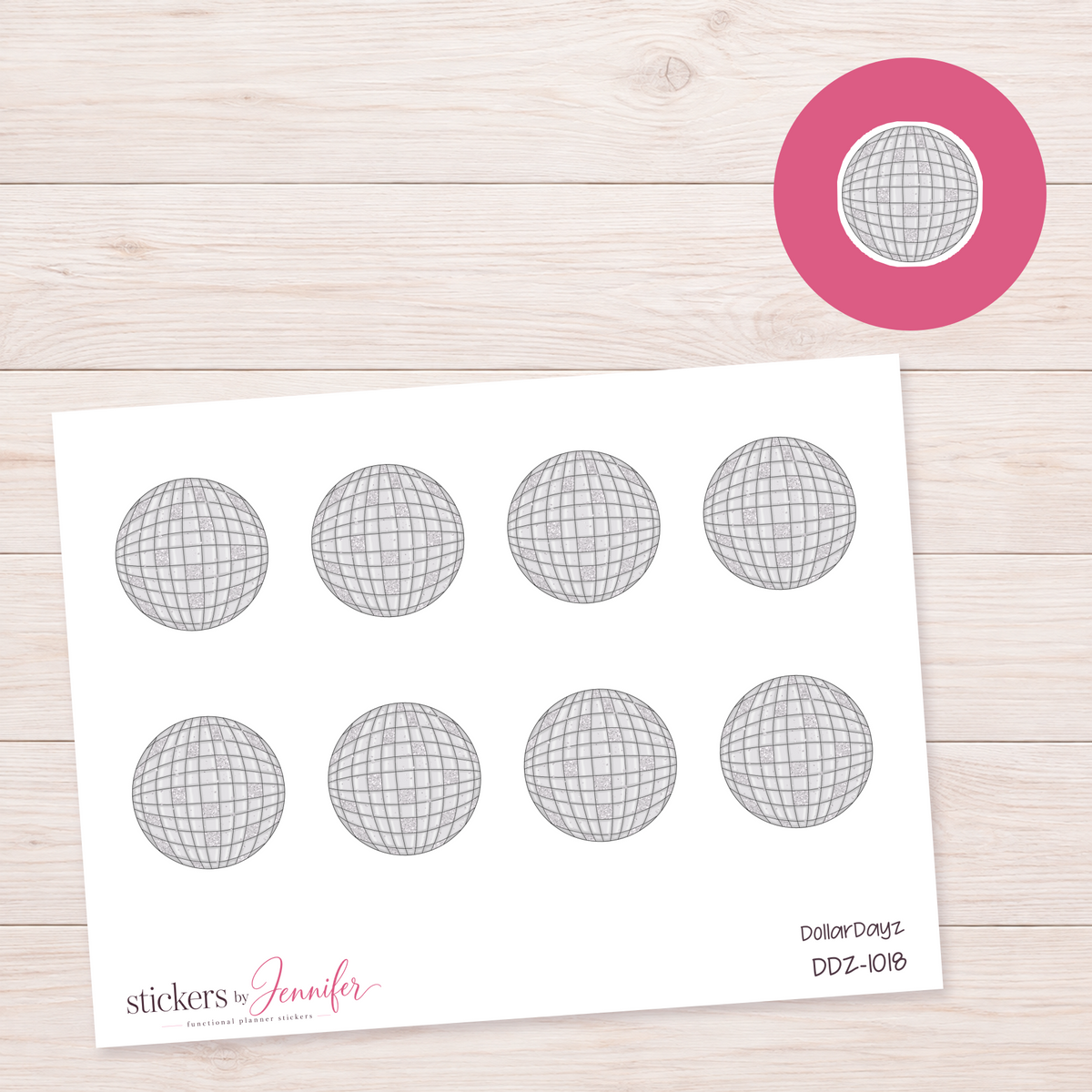 Disco Ball Planner Stickers | DDZ-1018