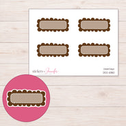 DDZ-10180 planner sticker sheet with enlarged sticker detail