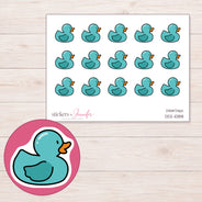 DDZ-10188 planner sticker sheet with enlarged sticker detail