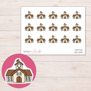 DDZ-10194 planner sticker sheet with enlarged sticker detail