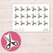 DDZ-10196 planner sticker sheet with enlarged sticker detail
