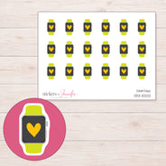 DDZ-10202 planner sticker sheet with enlarged sticker detail