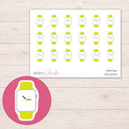 DDZ-10204 planner sticker sheet with enlarged sticker detail
